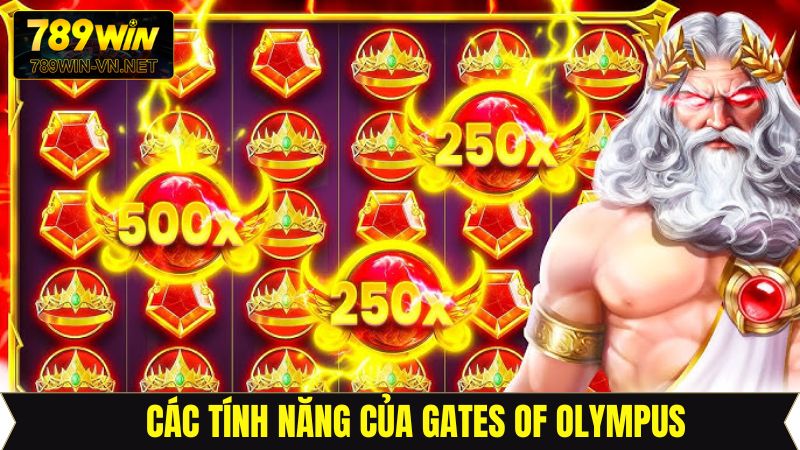 Gates of Olympus – Slot Game Huyền Thoại Trên 789Win 3 Tính năng vượt trội có ở Gates of Olympus